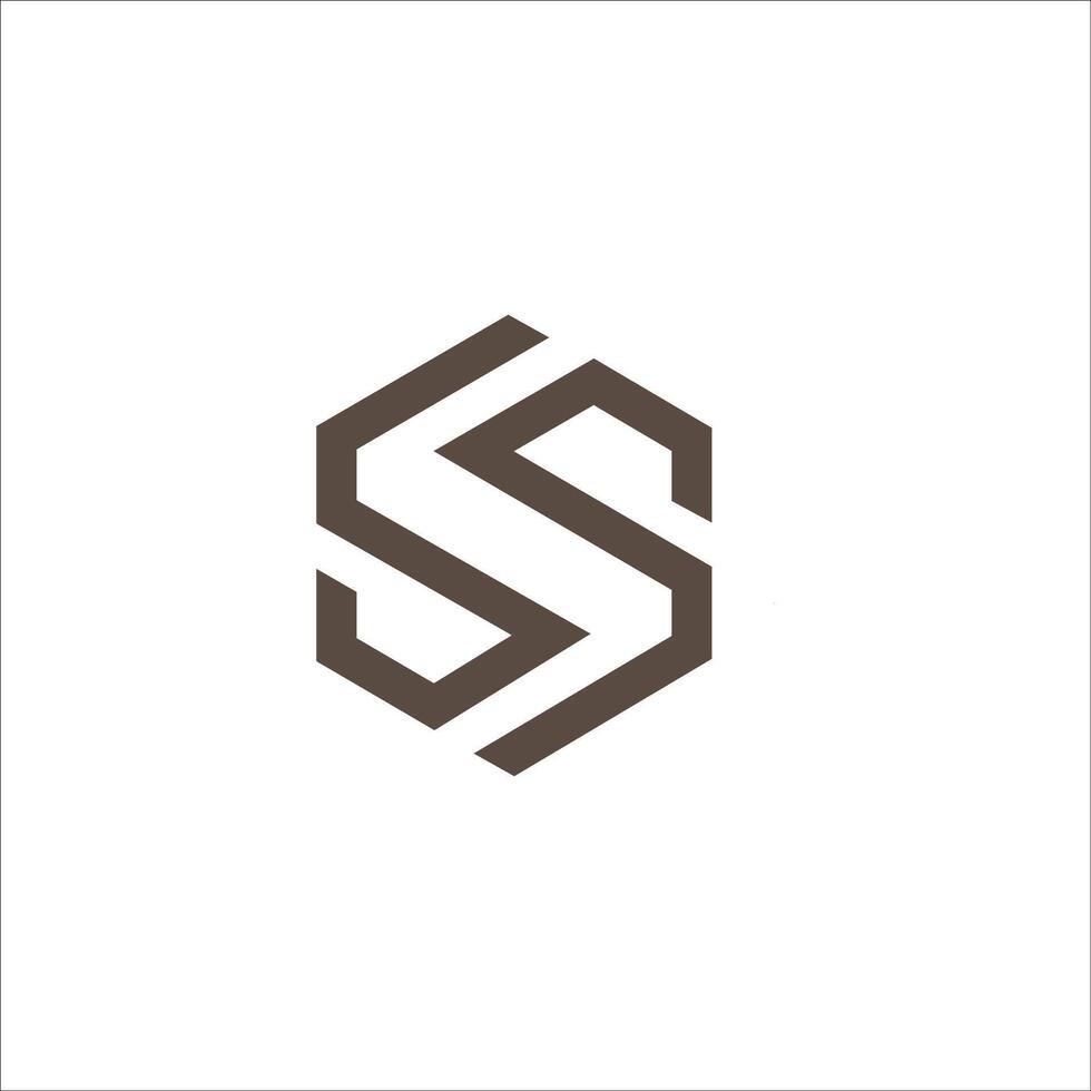 Initial letter s logo or ss logo vector design template