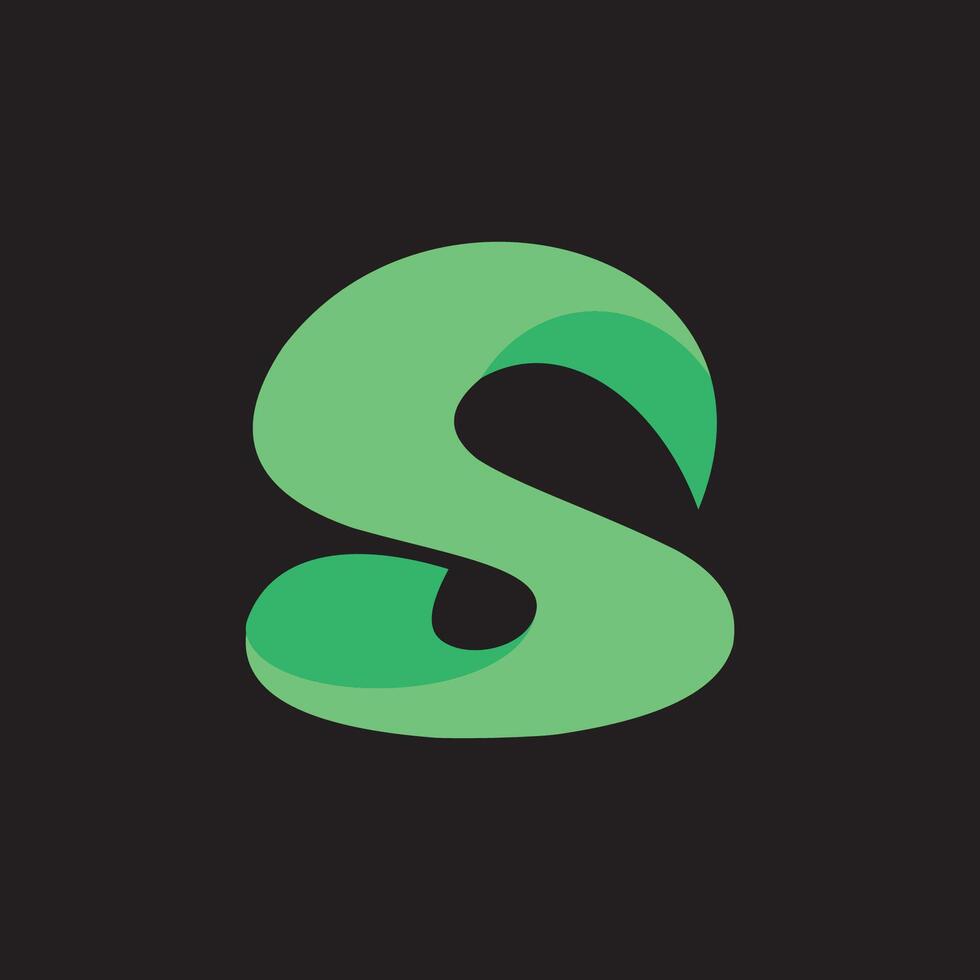 Initial letter s logo or ss logo vector design template