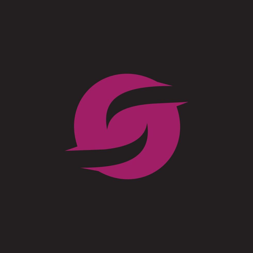 Initial letter s logo or ss logo vector design template