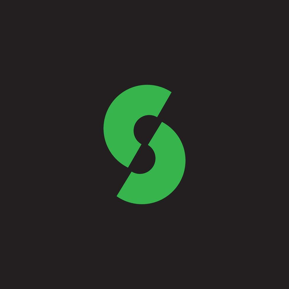 Initial letter s logo or ss logo vector design template