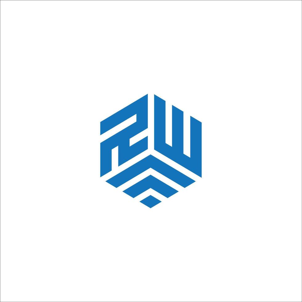 Initial letter wr or rw logo vector design template