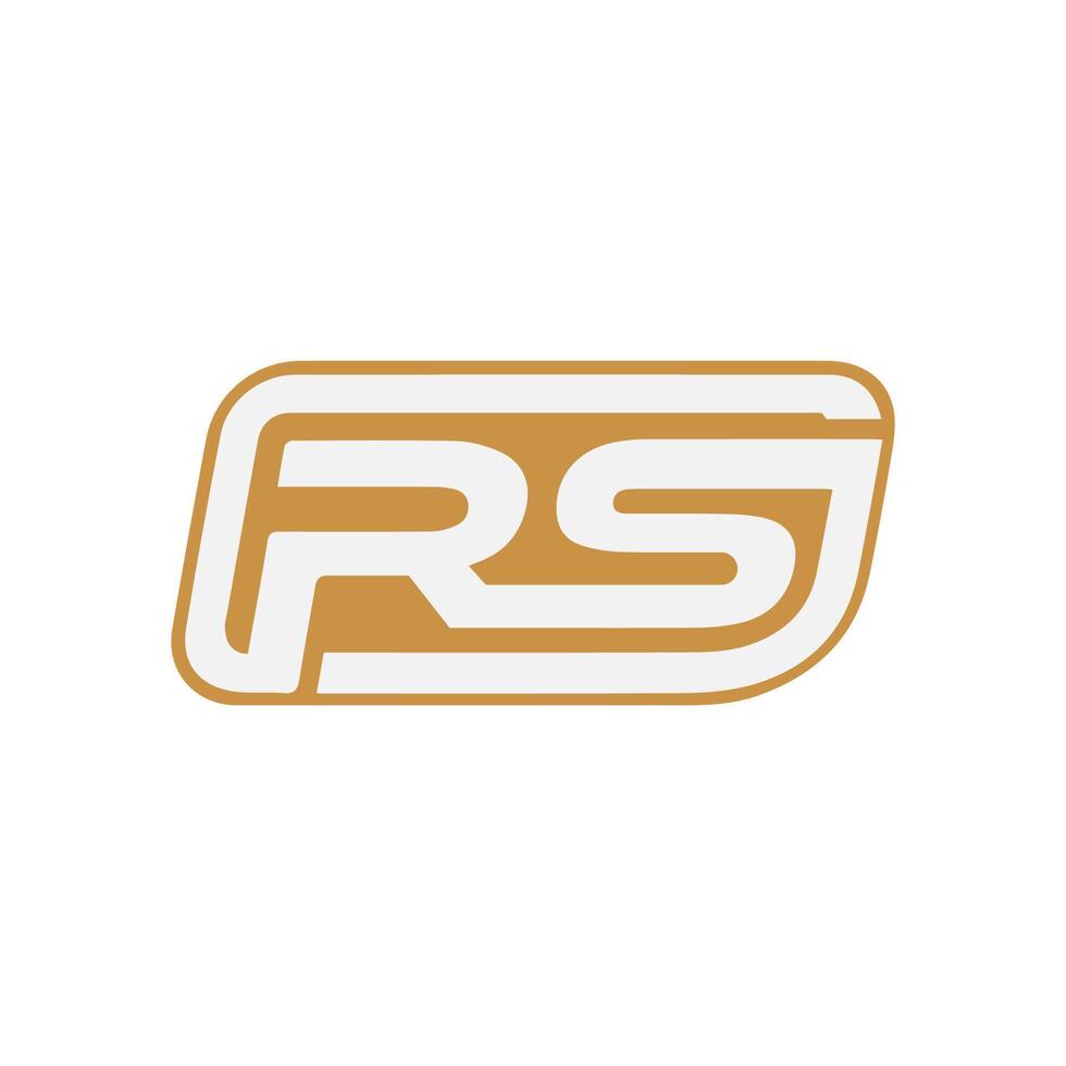 Initial letter rs logo or sr logo vector design template