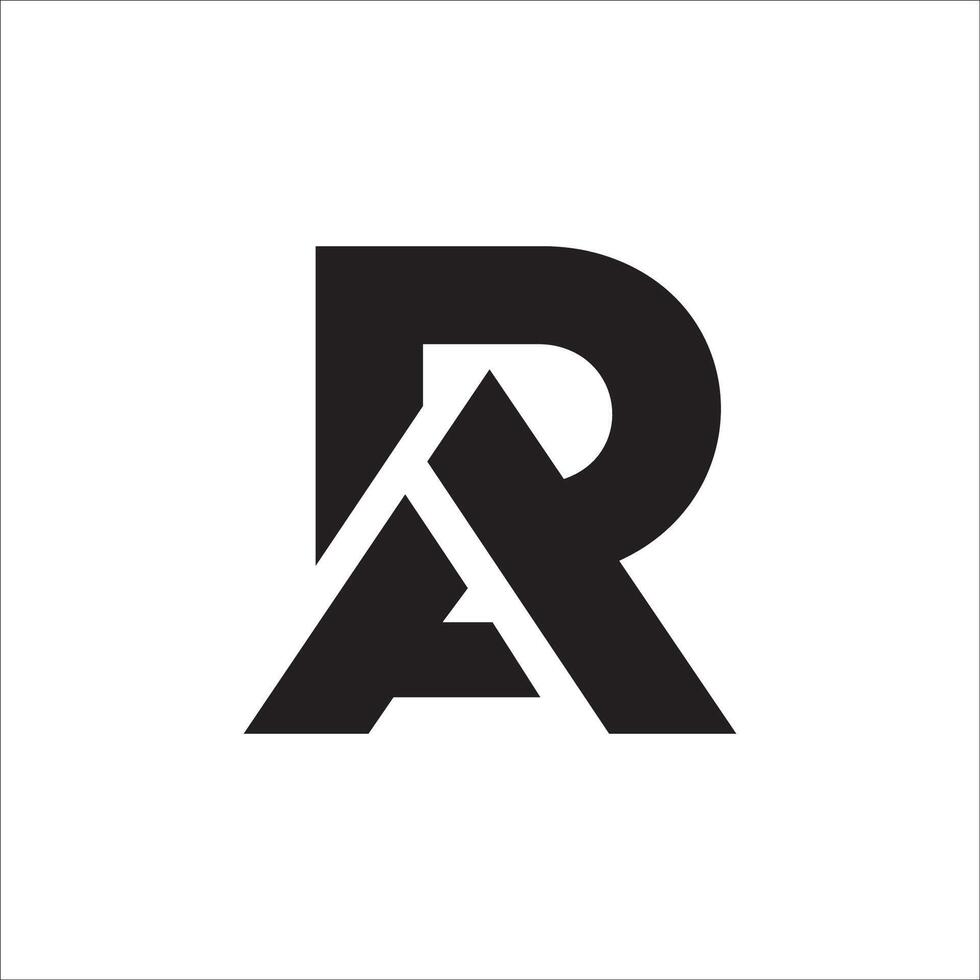 Initial letter ra logo or ar logo vector design templates