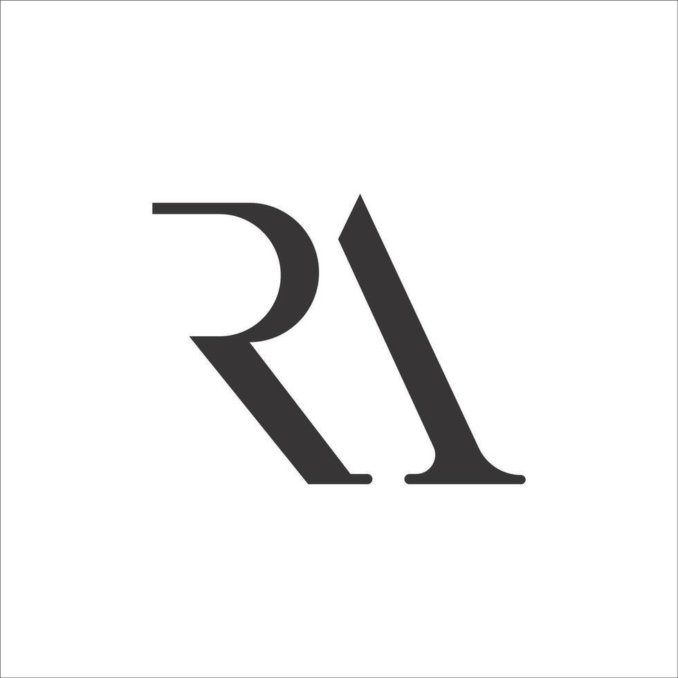 Initial letter ra logo or ar logo vector design templates