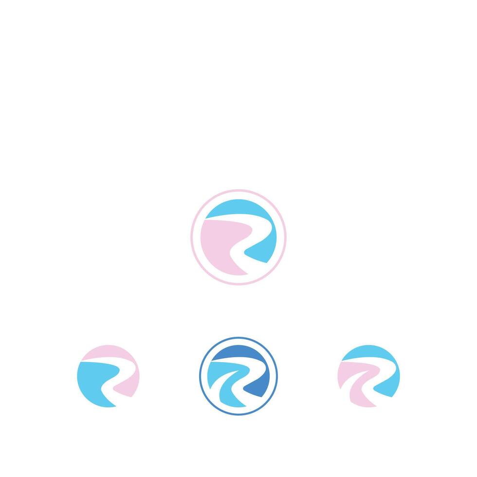 r o rr logo y icono diseño vector