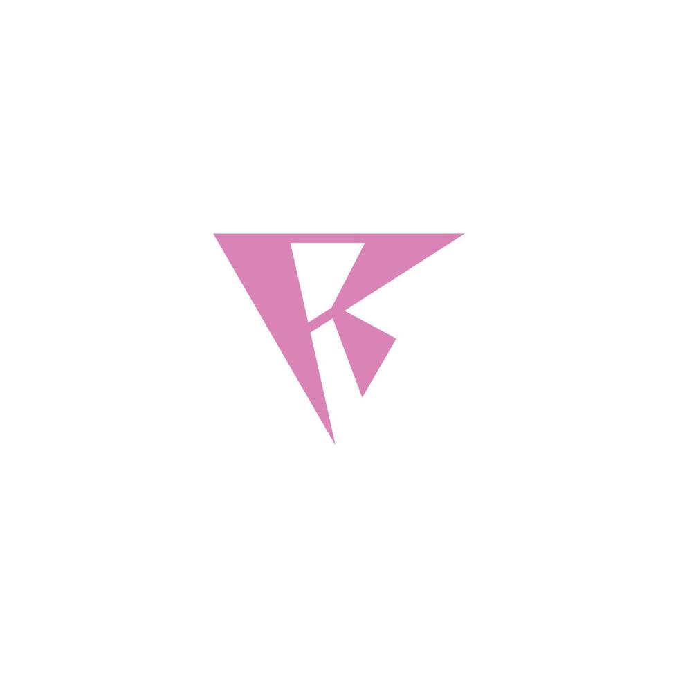 R or RR logo and icon design vector