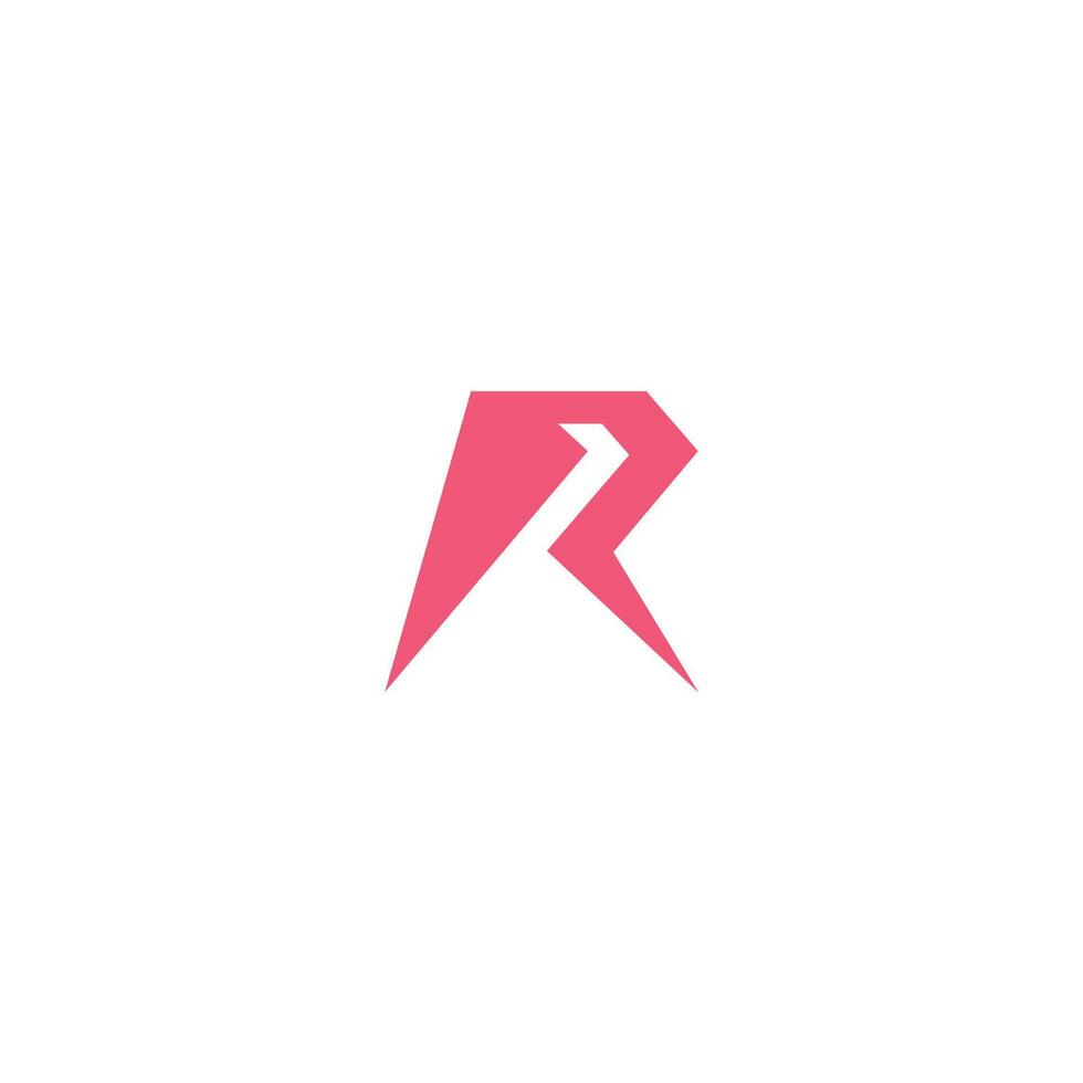 R or RR logo and icon design vector