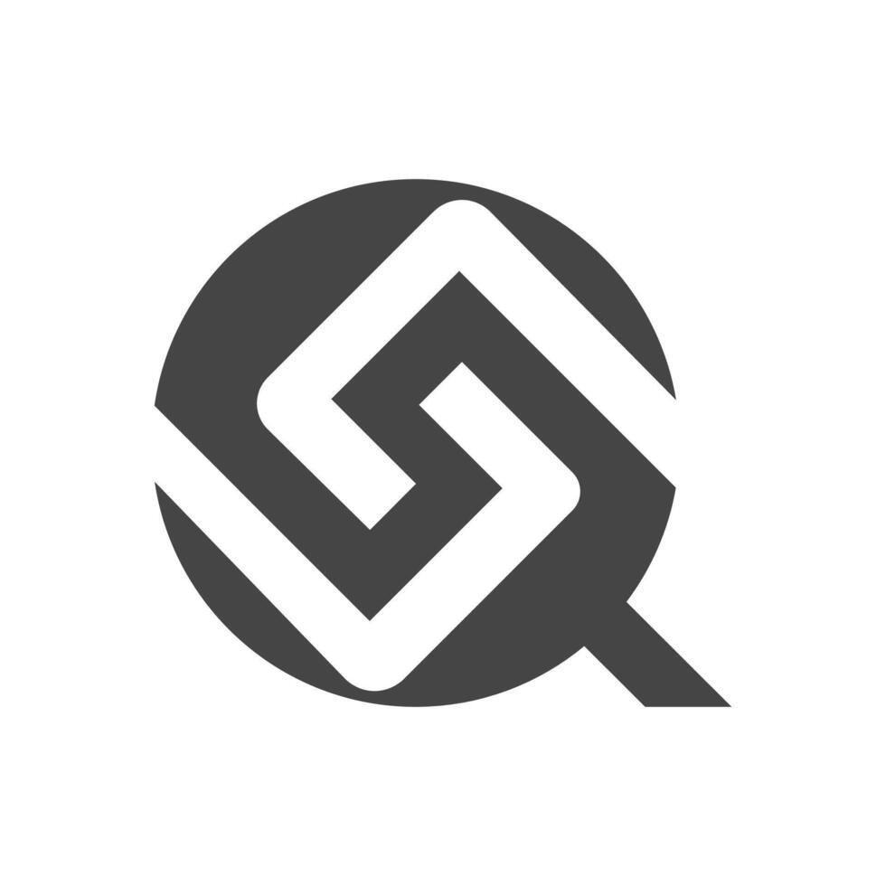 Initial qs letter logo with creative modern business typography vector template. Creative abstract letter sq logo design.