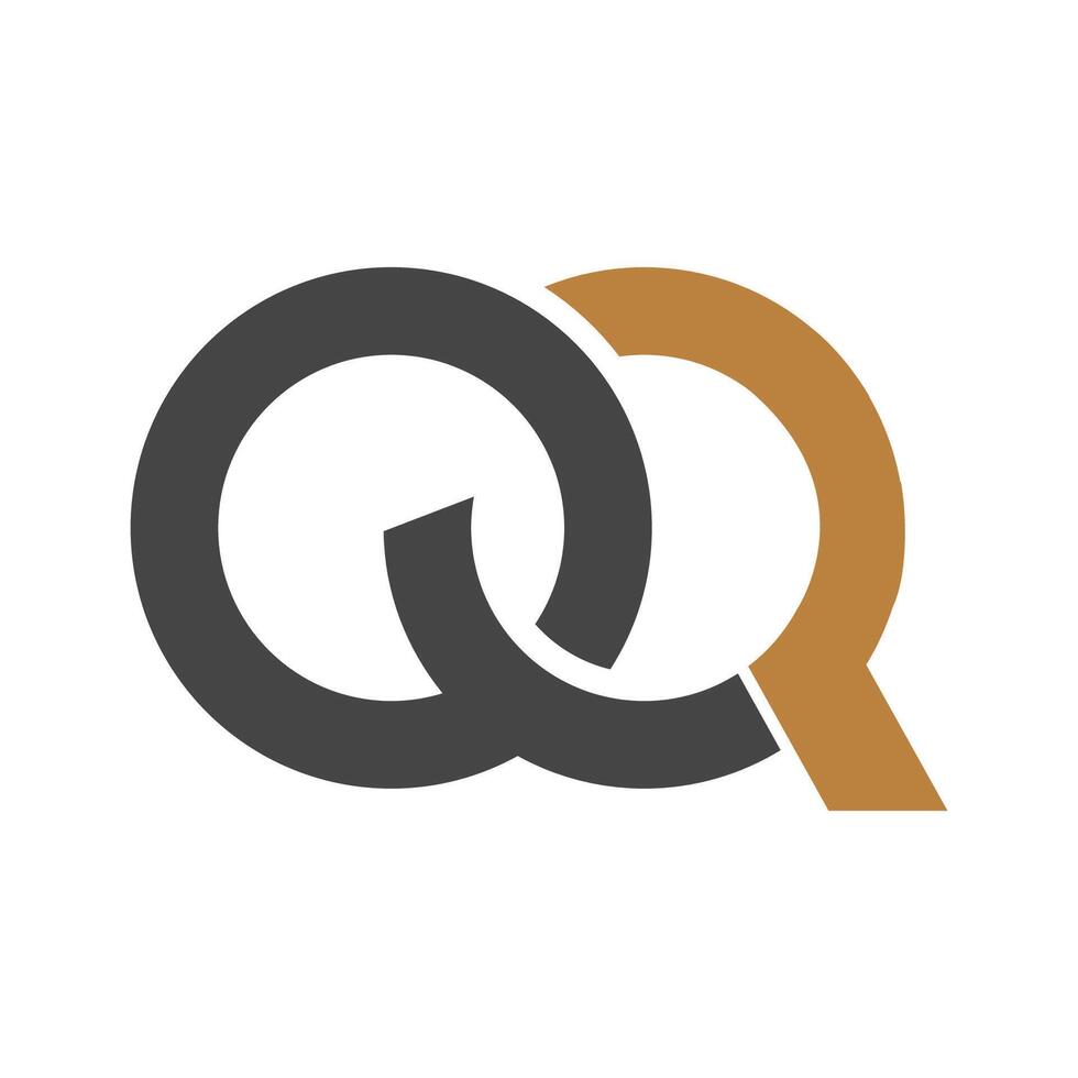 QR, RQ, Q and R Abstract initial monogram letter alphabet logo design vector