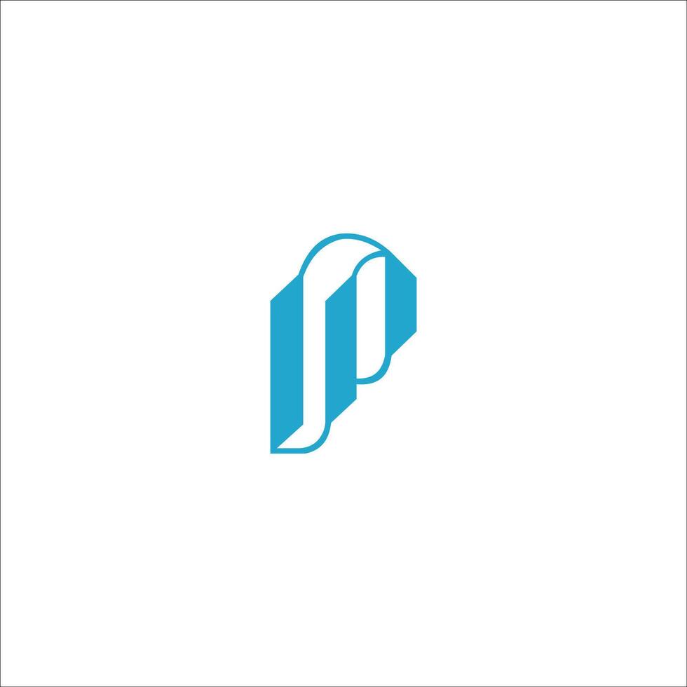 Initial letter pp logo or p logo vector design template