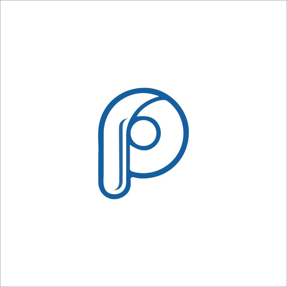 Initial letter pp logo or p logo vector design template