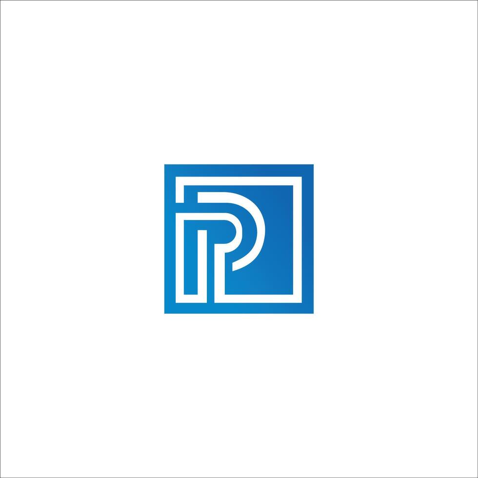 Initial letter pp logo or p logo vector design template