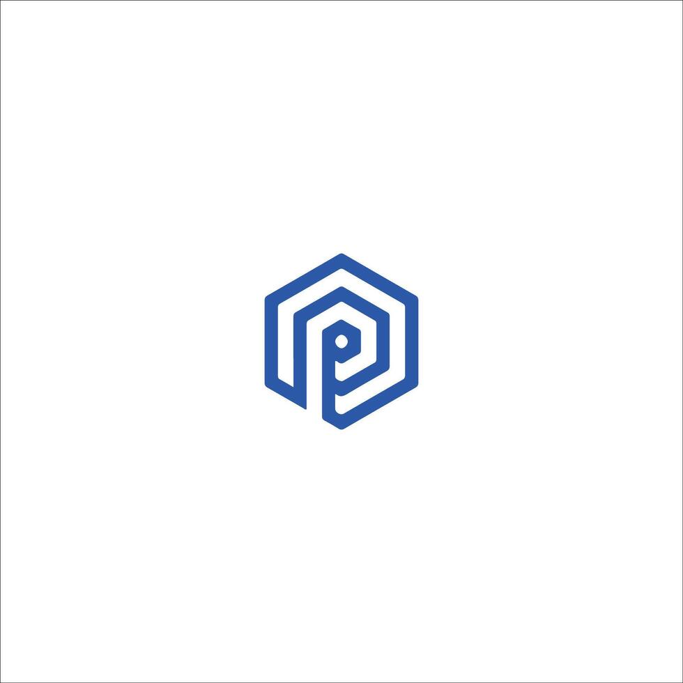 Initial letter pp logo or p logo vector design template