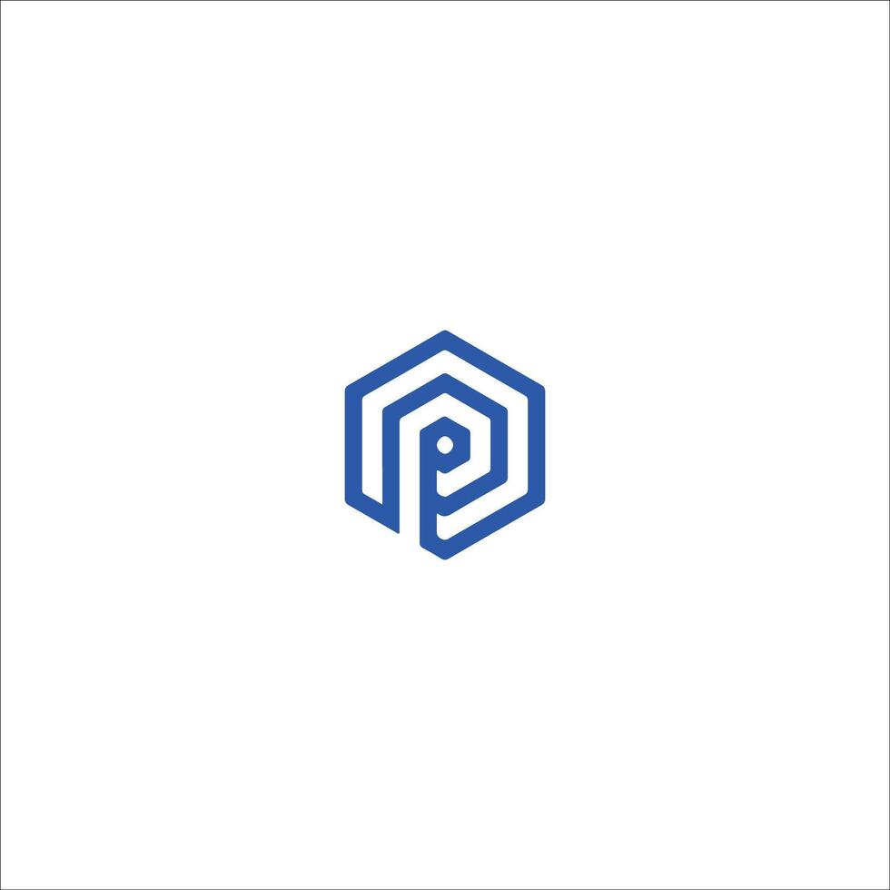 Initial letter pp logo or p logo vector design template