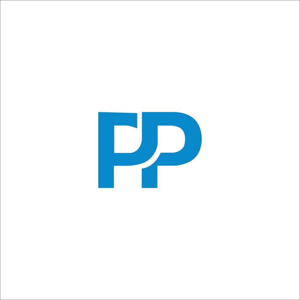 Initial letter pp logo or p logo vector design template