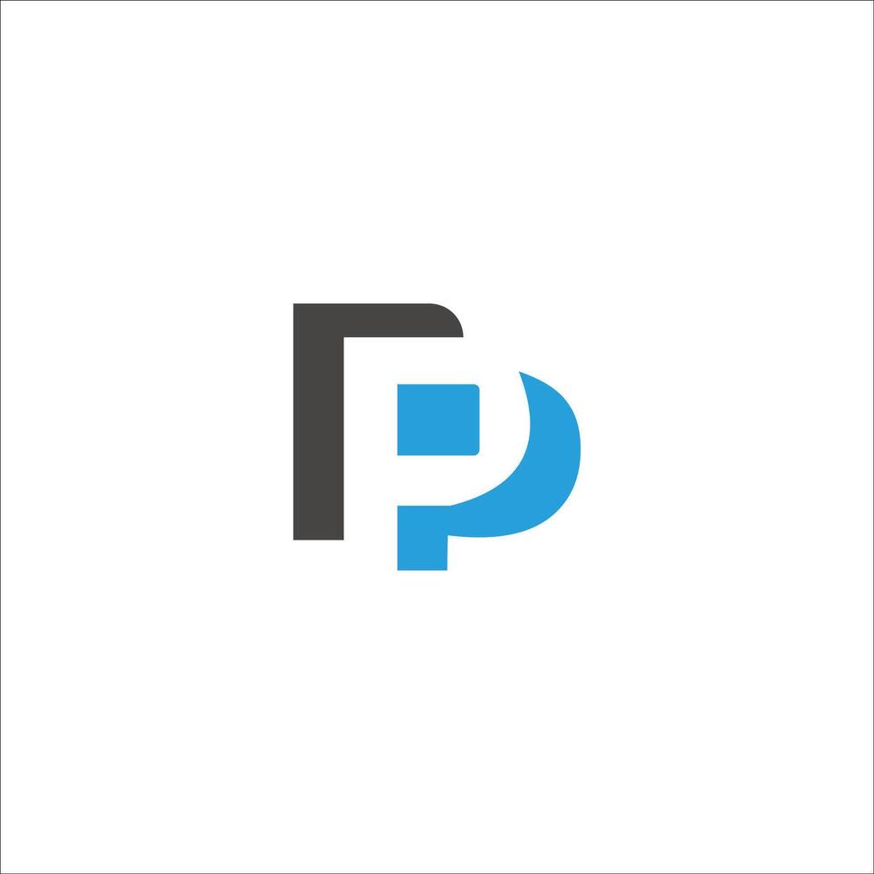 Initial letter pp logo or p logo vector design template