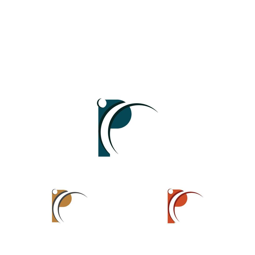 Initial letter pp logo or p logo vector design template
