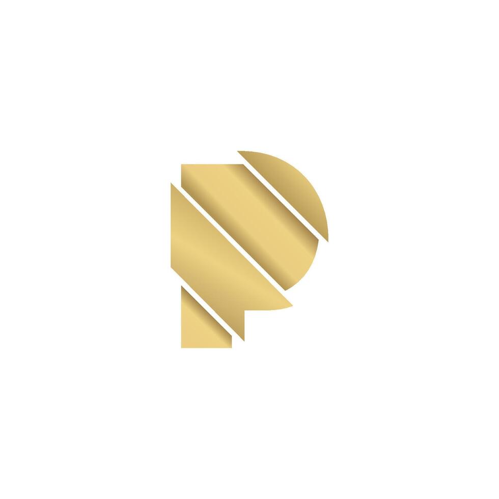 Initial letter pp logo or p logo vector design template