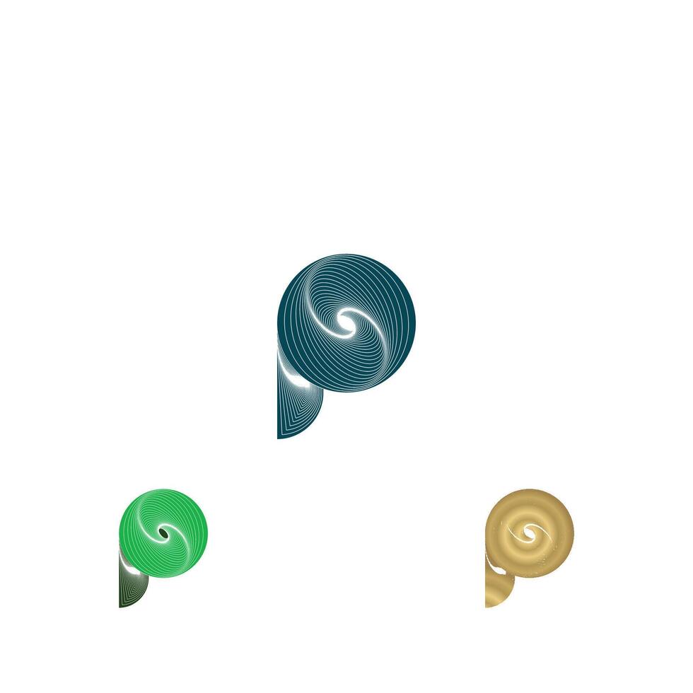 Initial letter pp logo or p logo vector design template
