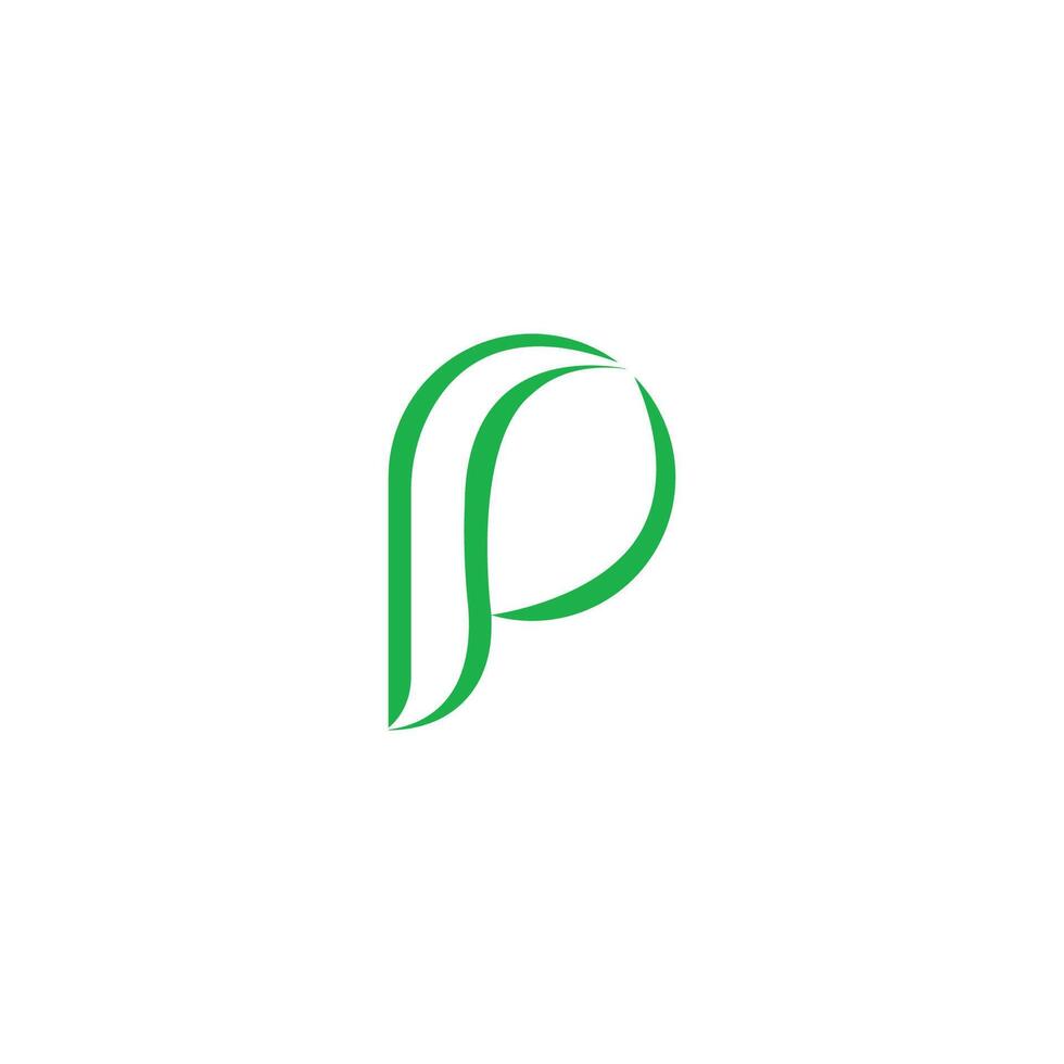 Initial letter pp logo or p logo vector design template