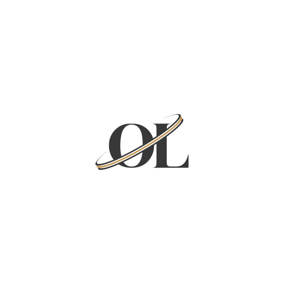 Alphabet letters Initials Monogram logo LO, OL, L and O vector