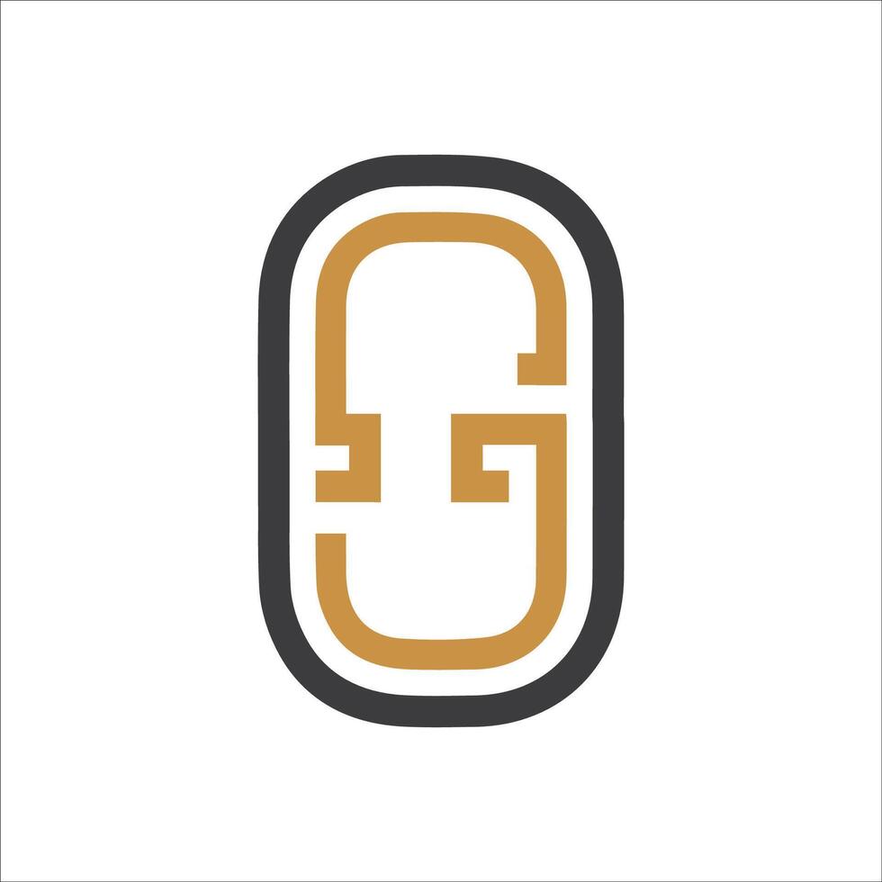 Initial letter go logo or og logo vector design template