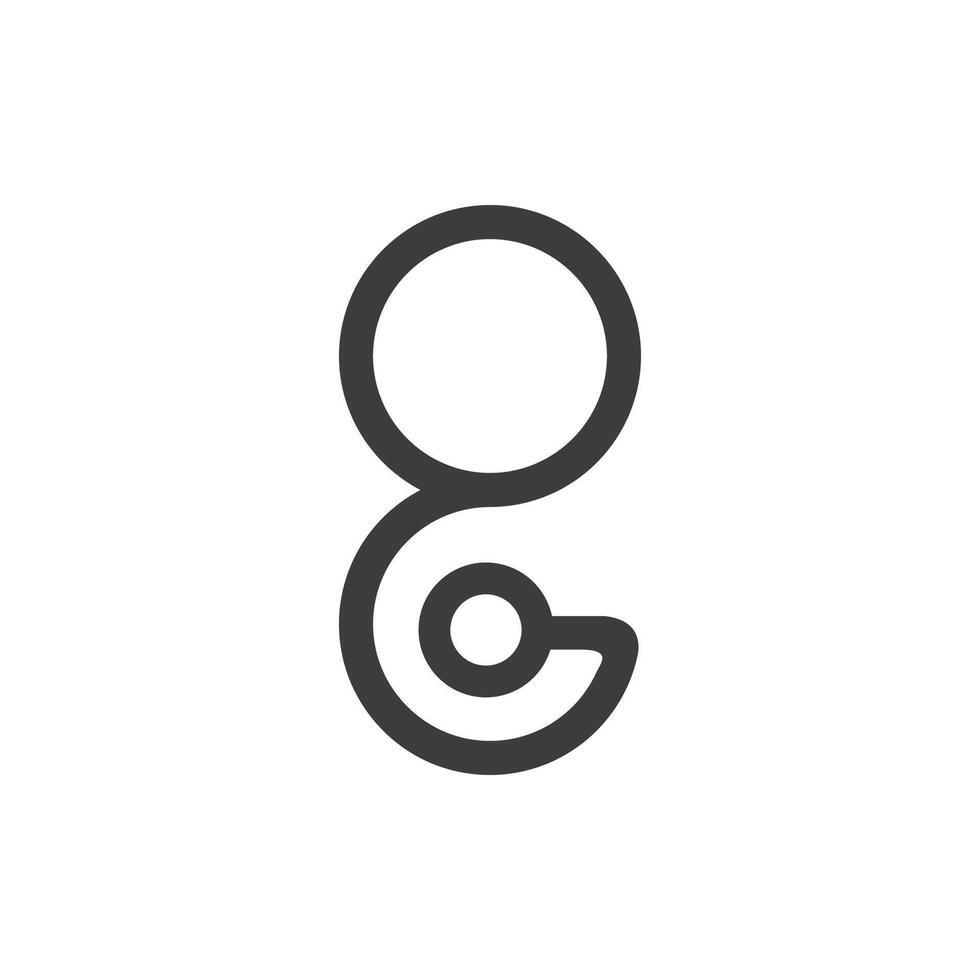 Initial letter go logo or og logo vector design template