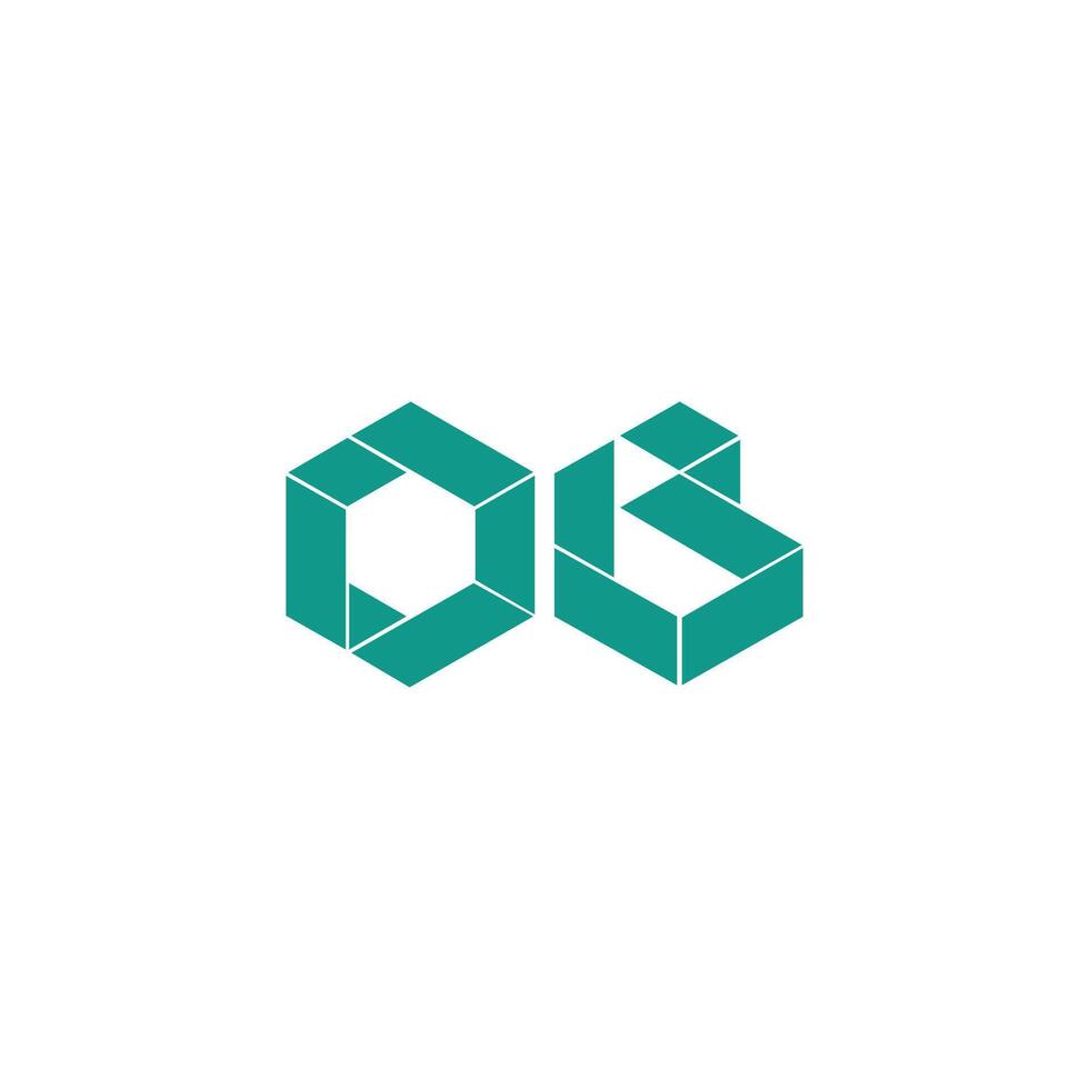 Initial letter ob or bo logo vector design template