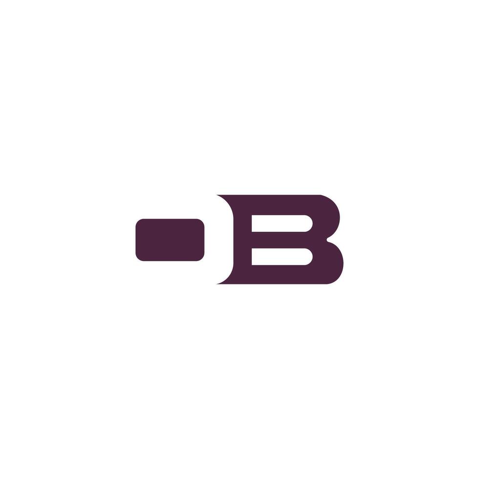 Initial letter ob or bo logo vector design template