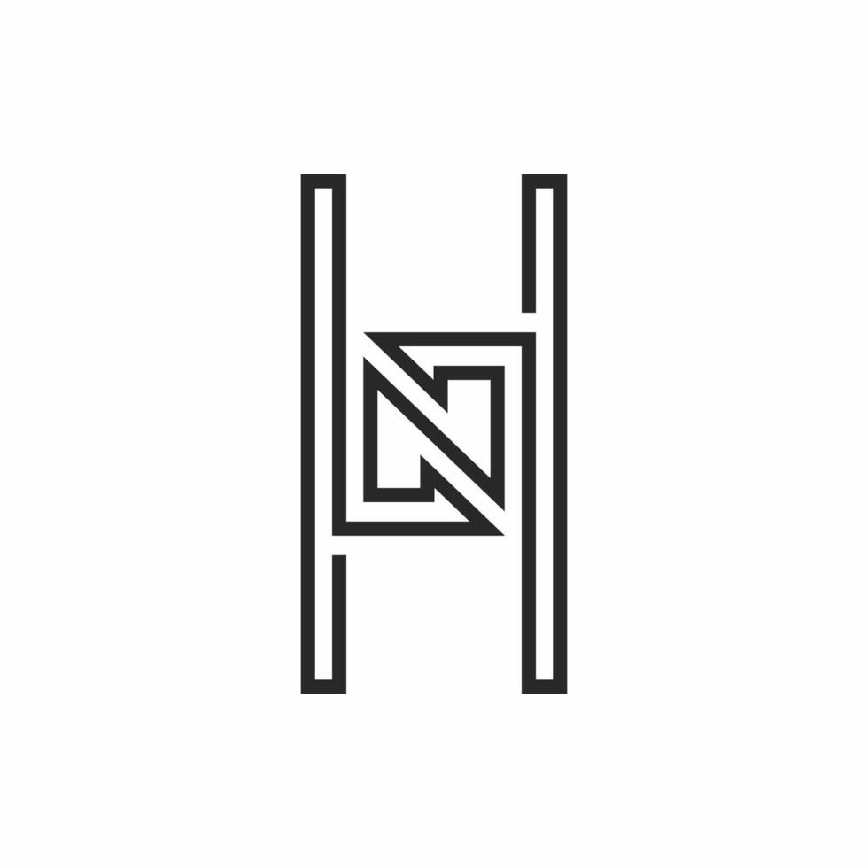 Initial nh letter logo vector template design. Creative abstract letter hn logo design. Linked letter hn logo design.
