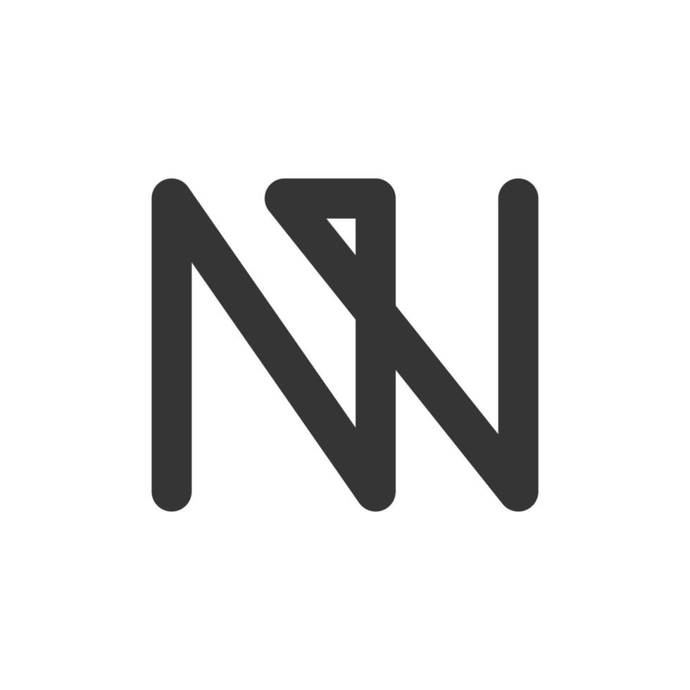 Initial nh letter logo vector template design. Creative abstract letter hn logo design. Linked letter hn logo design.