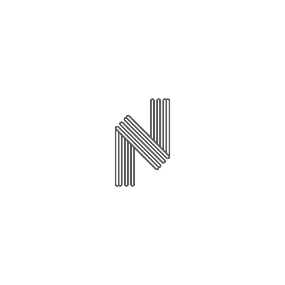 N logo or NN logo and icon design vector