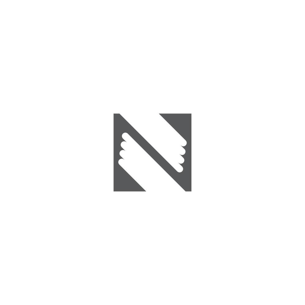 N logo or NN logo and icon design vector