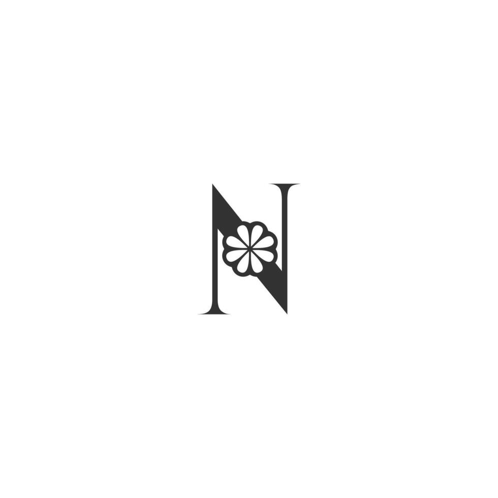 N logo or NN logo and icon design vector
