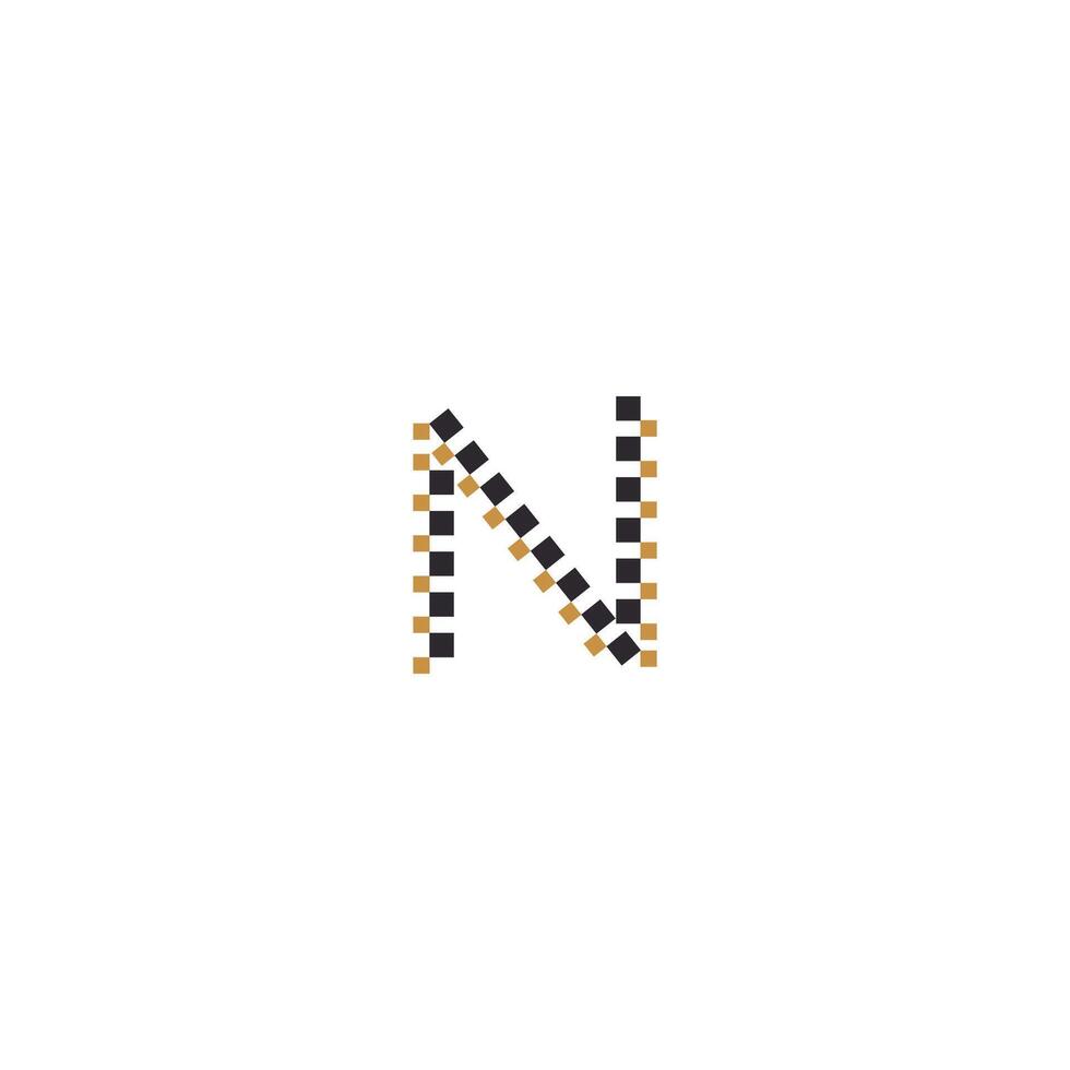 N logo or NN logo and icon design vector