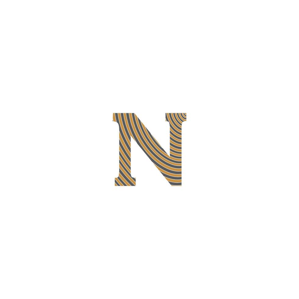 N logo or NN logo and icon design vector