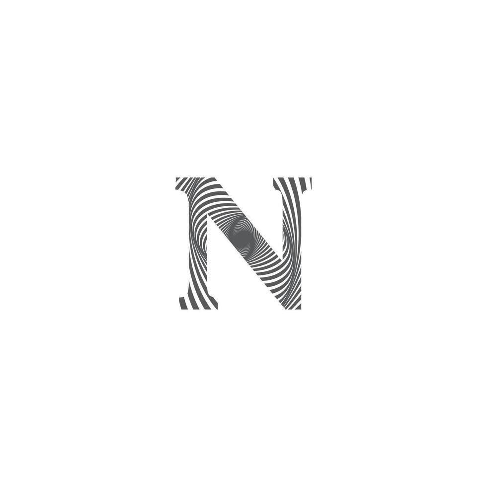 N logo or NN logo and icon design vector