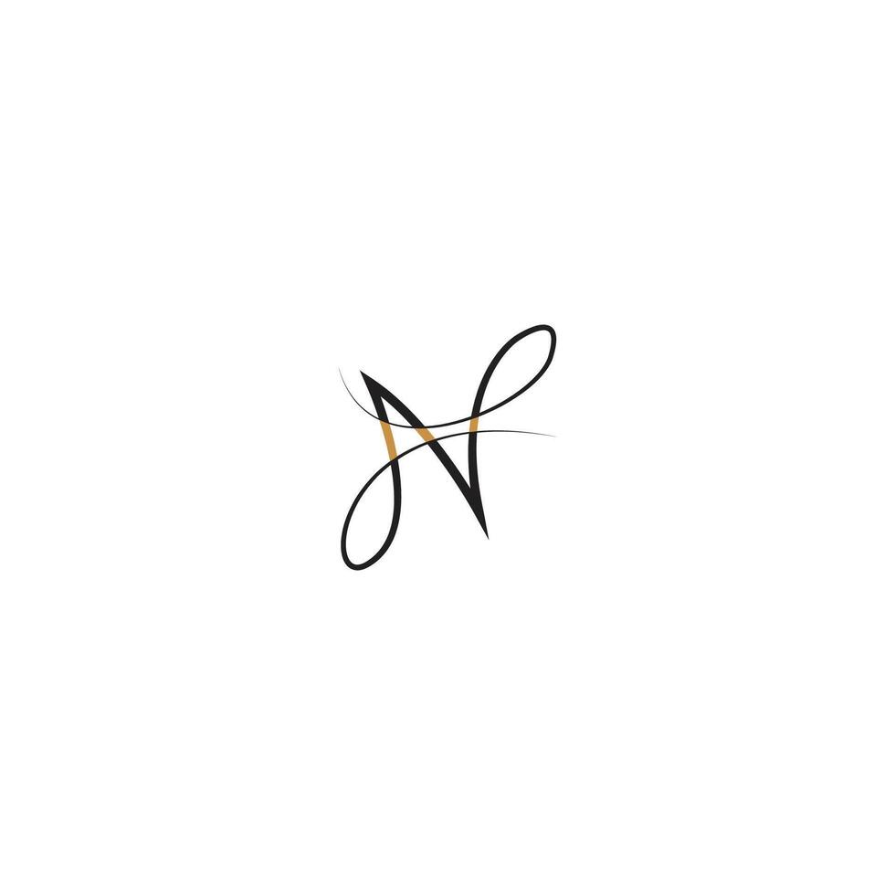 N logo or NN logo and icon design vector