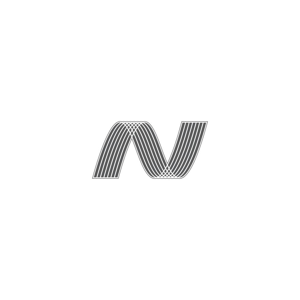 N logo or NN logo and icon design vector