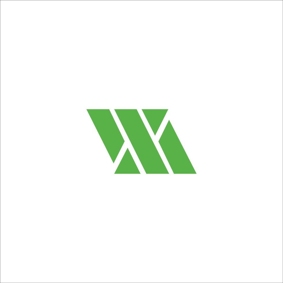 Initial letter wm logo or mw logo vector design template