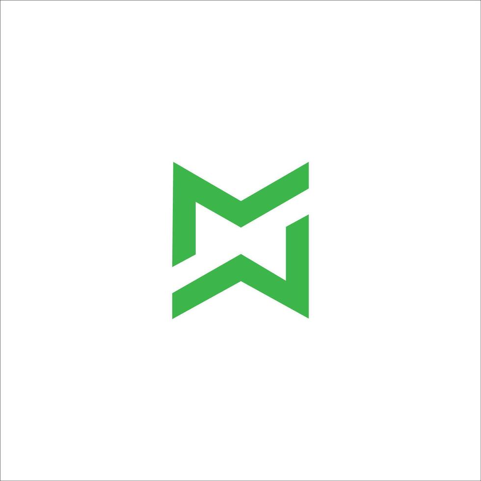 Initial letter wm logo or mw logo vector design template