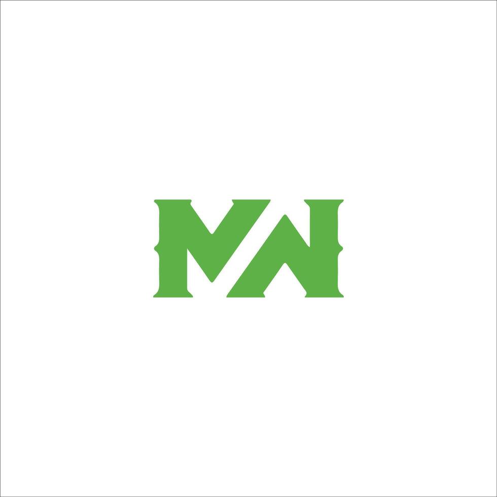 Initial letter wm logo or mw logo vector design template