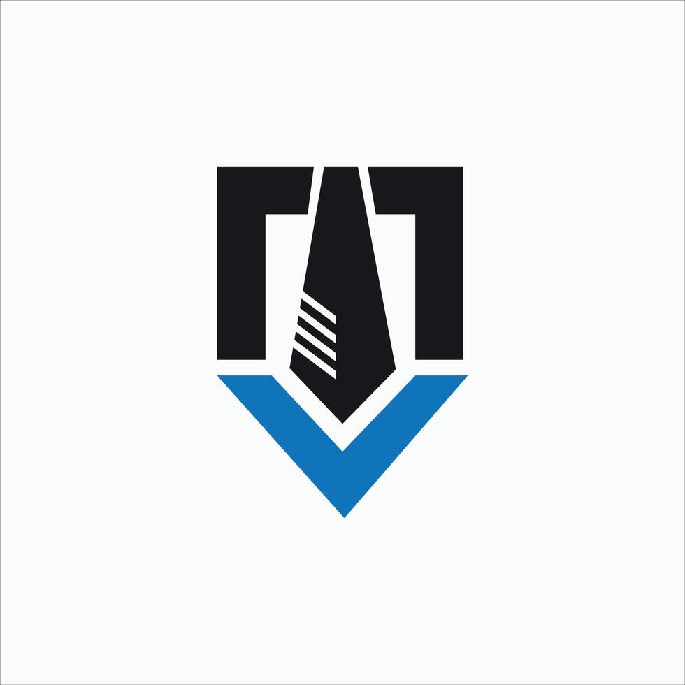 Initial letter mv  logo or vm logo vector design template