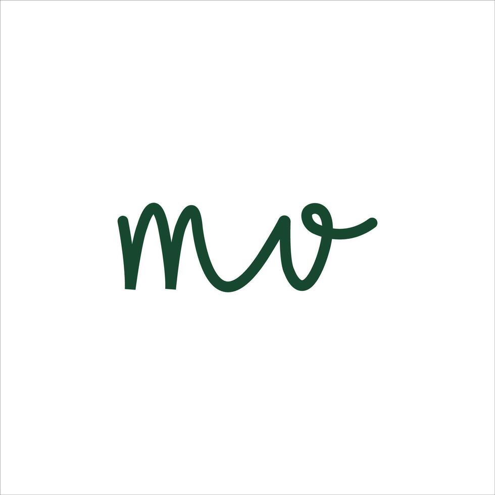 Initial letter mv  logo or vm logo vector design template