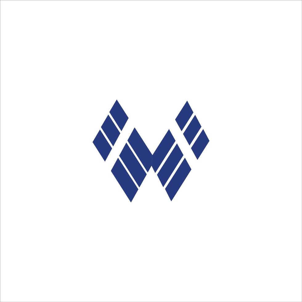 Initial letter mv  logo or vm logo vector design template
