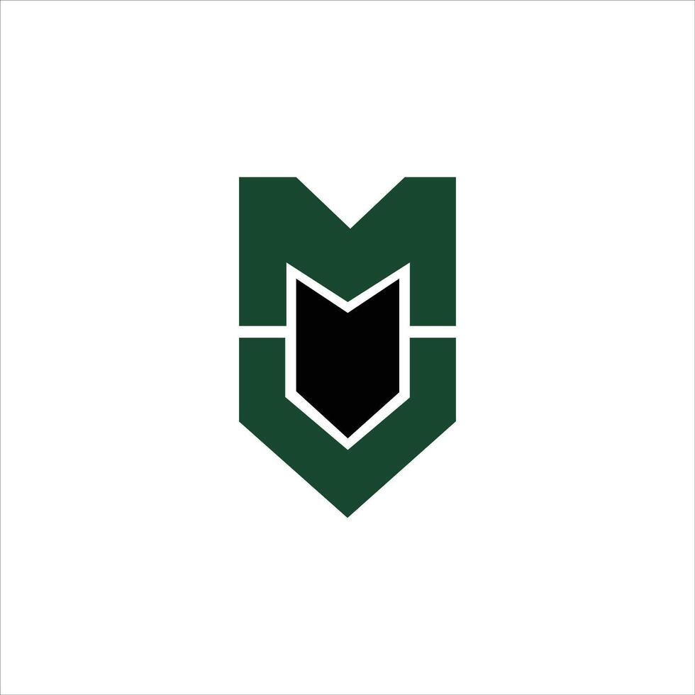 Initial letter mv  logo or vm logo vector design template