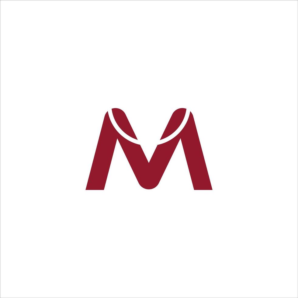 Initial letter mv  logo or vm logo vector design template