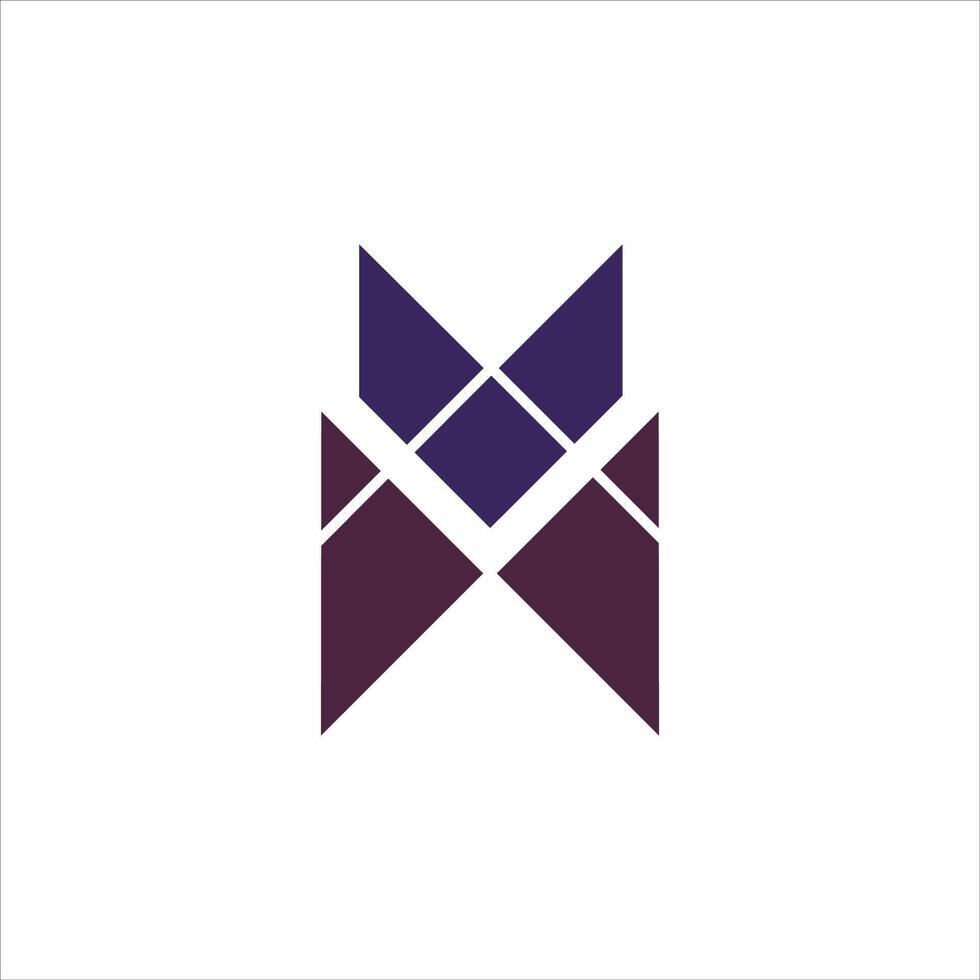 Initial letter mv  logo or vm logo vector design template