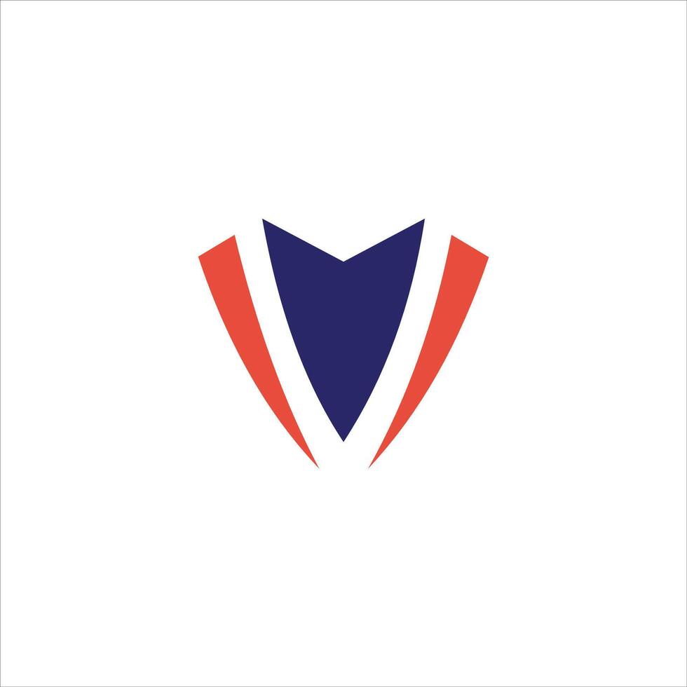 Initial letter mv  logo or vm logo vector design template