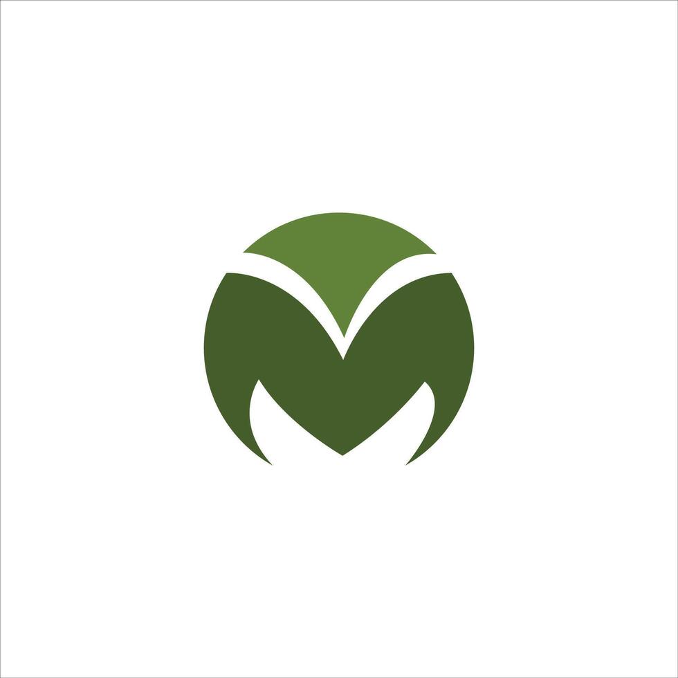 Initial letter mv  logo or vm logo vector design template